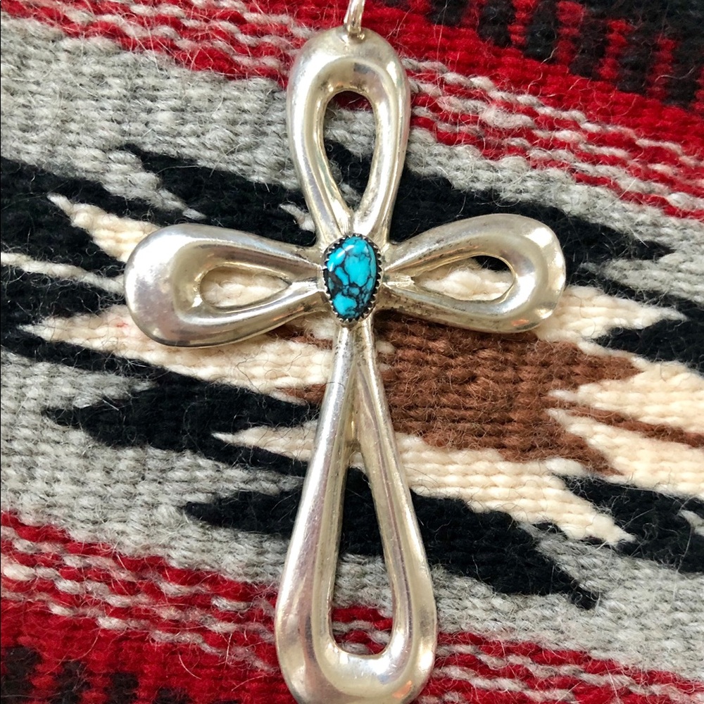 Vintage Navajo signed  Nellie Tso Cross